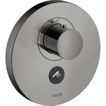 - AXOR ShowerSelect Bateria termostatyczna HighFlow do 1 odbiornika z dodatkowym wyjściem, czarny chrom polerowany 36726330 - 36726330 - Łazienki Szydłowski