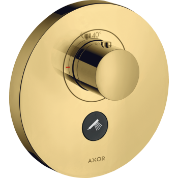  - AXOR ShowerSelect Bateria termostatyczna HighFlow do 1 odbiornika z dodatkowym wyjściem, złoty optyczny polerowany 36726990 - 36726990 U - Łazienki Szydłowski