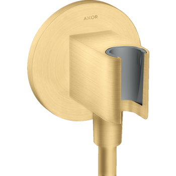 - AXOR ShowerSolutions Przyłącze węża prysznicowego z uchwytem, okrągłe złoty optyczny szczotkowany 36733250 - 36733250 U - Łazienki Szydłowski