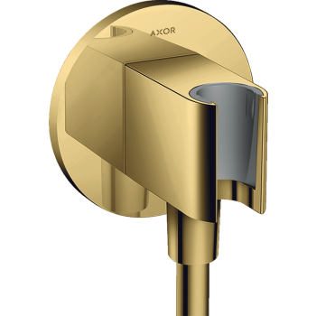  - AXOR ShowerSolutions Przyłącze węża prysznicowego z uchwytem, okrągłe złoty optyczny polerowany 36733990 - 36733990 - Łazienki Szydłowski