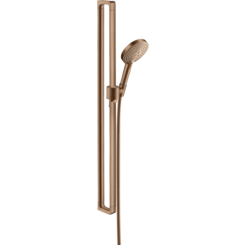 - AXOR Citterio E Zestaw prysznicowy 90 cm z główką prysznicową 120 3jet czerwone złoto szczotkowane 36735310 - 36735310 - Łazienki Szydłowski