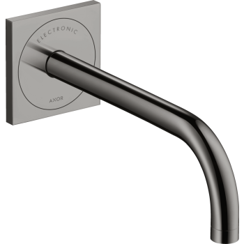  - AXOR Uno Elektroniczna bateria umywalkowa z wylewką 22,5 cm, czarny chrom polerowany 38120330 - 38120330 - Łazienki Szydłowski