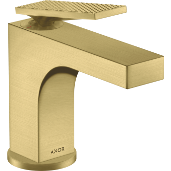  - AXOR Citterio bateria umywalkowa 90 do małych umywalek z kompletem odpływowym z cięgłem, cięcie rombowe mosiądz szczotkowany 39001950 - 39001950 - Łazienki Szydłowski