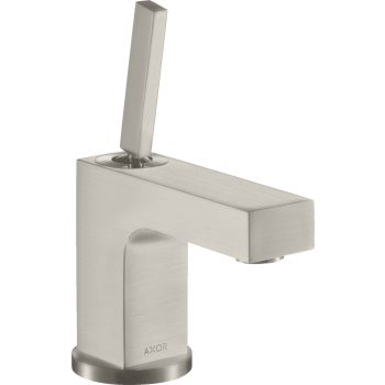 - AXOR Citterio bateria umywalkowa 80 do małych umywalek z kompletem odpływowym z cięgłem stal szlachetna optyczna 39015800 - 39015800 - Łazienki Szydłowski