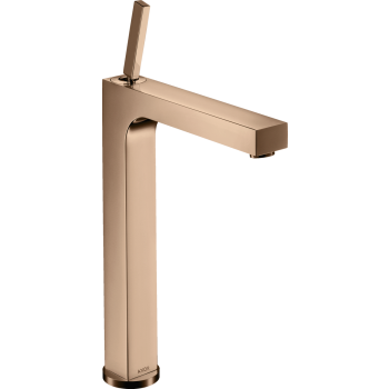 - AXOR Citterio bateria umywalkowa 280 do umywalek nablatowych z uchwytem Pin i kompletem odpływowym z cięgłem czerwone złoto polerowane 39020300 - 39020300 - Łazienki Szydłowski