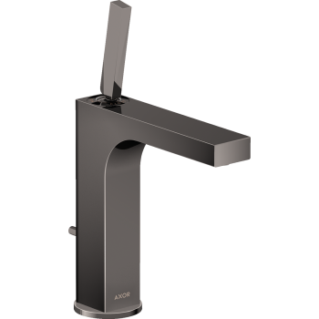 - AXOR Citterio bateria umywalkowa 160 z uchwytem Pin i kompletem odpływowym z cięgłem czarny chrom polerowany 39031330 - 39031330 - Łazienki Szydłowski