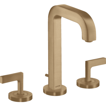 - AXOR Citterio 3-otworowa bateria umywalkowa 170 z uchwytami jednoramiennymi i kompletem odpływowym z cięgłem brąz szczotkowany 39135140 - 39135140 - Łazienki Szydłowski