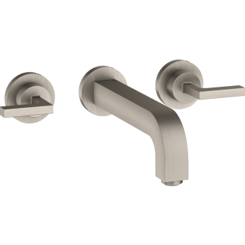 - AXOR Citterio 3-otworowa bateria umywalkowa z wlewką 22,2 cm stal szlachetna optyczna 39147800 - 39147800 - Łazienki Szydłowski