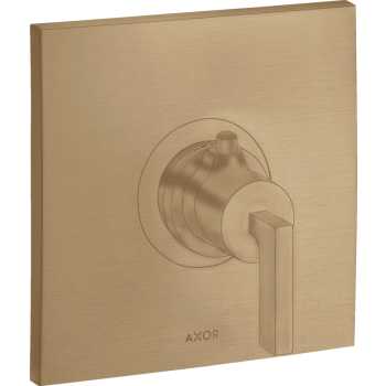 - AXOR Citterio Bateria termostatyczna HighFlow z uchwytem jednoramiennym, podtynkowa brąz szczotkowany 39711140 - 39711140 U - Łazienki Szydłowski