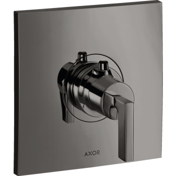 - AXOR Citterio Bateria termostatyczna HighFlow z uchwytem jednoramiennym, podtynkowa czarny chrom polerowany 39711330 - 39711330 - Łazienki Szydłowski
