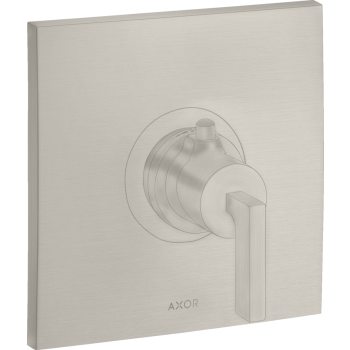  - AXOR Citterio Bateria termostatyczna HighFlow z uchwytem jednoramiennym, podtynkowa stal szlachetna optyczna 39711800 - 39711800 - Łazienki Szydłowski