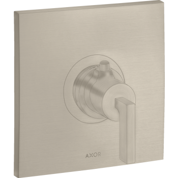 - AXOR Citterio Bateria termostatyczna HighFlow z uchwytem jednoramiennym, podtynkowa nikiel szczotkowany 39711820 - 39711820 U - Łazienki Szydłowski