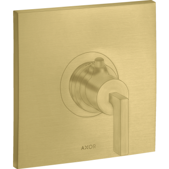  - AXOR Citterio Bateria termostatyczna HighFlow z uchwytem jednoramiennym, podtynkowa mosiądz szczotkowany 39711950 - 39711950 U - Łazienki Szydłowski