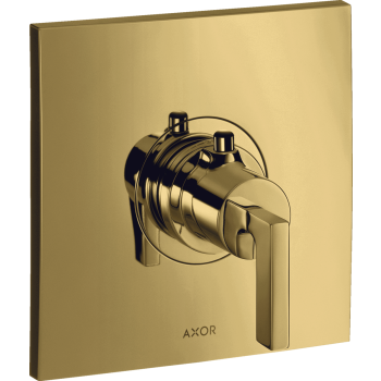  - AXOR Citterio Bateria termostatyczna HighFlow z uchwytem jednoramiennym, podtynkowa złoty optyczny polerowany 39711990 - 39711990 - Łazienki Szydłowski