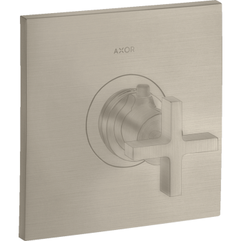 - AXOR Citterio Bateria termostatyczna HighFlow z uchwytem krzyżowym, podtynkowa nikiel szczotkowany 39716820 - 39716820 U - Łazienki Szydłowski