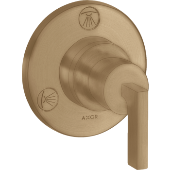- AXOR Citterio Zawór odcinająco-przełączający Trio/Quattro z uchwytem jednoramiennym, podtynkowy brąz szczotkowany 39920140 - 39920140 U - Łazienki Szydłowski
