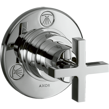  - AXOR Citterio Zawór odcinająco-przełączający Trio/Quattro z uchwytem krzyżowym, podtynkowy chrom 39925000 - 39925000 - Łazienki Szydłowski