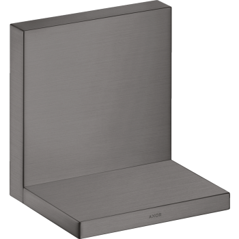 - AXOR ShowerSolutions Półka 12 x 12cm czarny chrom szczotkowany 40872340 - 40872340 U - Łazienki Szydłowski
