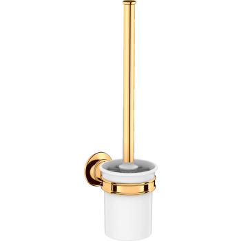 - AXOR Montreux Szczotka do WC z pojemnikiem, ścienna złoty optyczny polerowany 42035990 - 42035990 - Łazienki Szydłowski