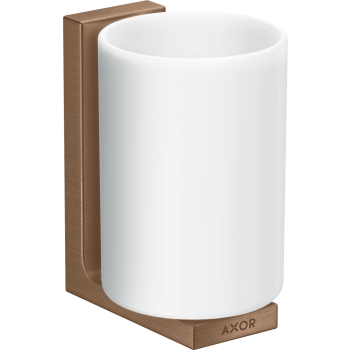  - AXOR Universal Rectangular Kubek na szczoteczki do zębów czerwone złoto szczotkowane 42604310 - 42604310 - Łazienki Szydłowski