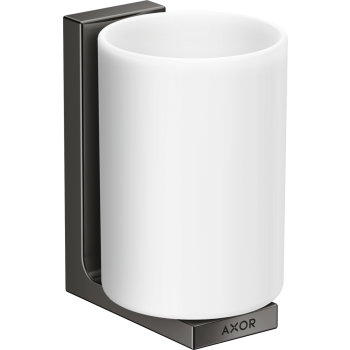  - AXOR Universal Rectangular Kubek na szczoteczki do zębów czarny chrom polerowany 42604330 - 42604330 - Łazienki Szydłowski
