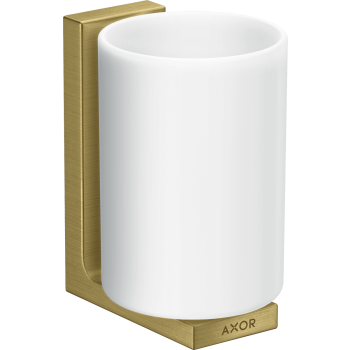 - AXOR Universal Rectangular Kubek na szczoteczki do zębów mosiądz szczotkowany 42604950 - 42604950 - Łazienki Szydłowski