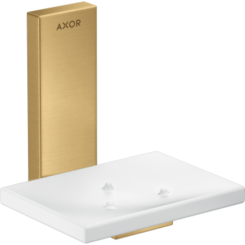 - AXOR Universal Rectangular Mydelniczka złoty optyczny szczotkowany 42605250 - 42605250 - Łazienki Szydłowski