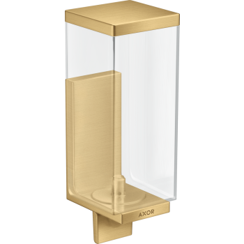 - AXOR Universal Rectangular Dozownik mydła w płynie złoty optyczny szczotkowany 42610250 - 42610250 - Łazienki Szydłowski