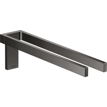  - AXOR Universal Rectangular Wieszak na ręczniki, 2-ramienny czarny chrom polerowany 42622330 - 42622330 - Łazienki Szydłowski