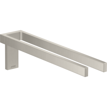 - AXOR Universal Rectangular Wieszak na ręczniki, 2-ramienny Stal Szlachetna Optyczna 42622800 - 42622800 - Łazienki Szydłowski