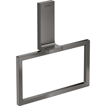  - AXOR Universal Rectangular Wieszak na ręcznik typu Ring czarny chrom polerowany 42623330 - 42623330 - Łazienki Szydłowski