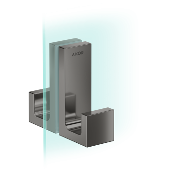 - AXOR Universal Rectangular Uchwyt drzwi prysznicowych czarny chrom polerowany 42639330 - 42639330 - Łazienki Szydłowski