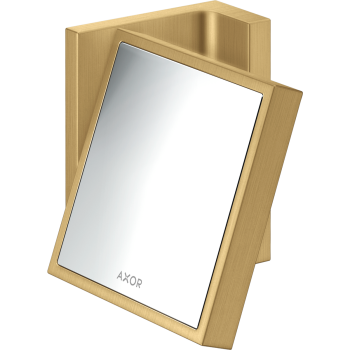 - AXOR Universal Rectangular Lusterko kosmetyczne złoty optyczny szczotkowany 42649250 - 42649250 - Łazienki Szydłowski