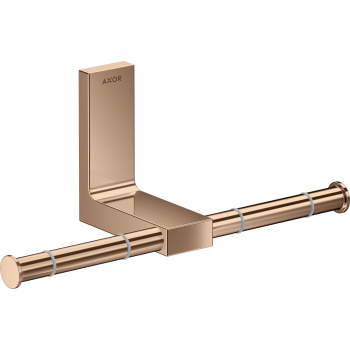  - AXOR Universal Rectangular Uchwyt na papier toaletowy, podwójny czerwone złoto polerowane 42657300 - 42657300 - Łazienki Szydłowski