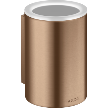- AXOR Universal Circular Kubek na szczoteczki do zębów czerwone złoto szczotkowane 42804310 - 42804310 - Łazienki Szydłowski