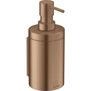 - AXOR Universal Circular Dozownik mydła w płynie czerwone złoto szczotkowane 42810310 - 42810310 - Łazienki Szydłowski