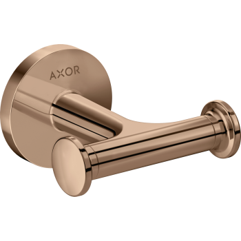 - AXOR Universal Circular Haczyk na ręcznik, podwójny czerwone złoto polerowane 42812300 - 42812300 - Łazienki Szydłowski