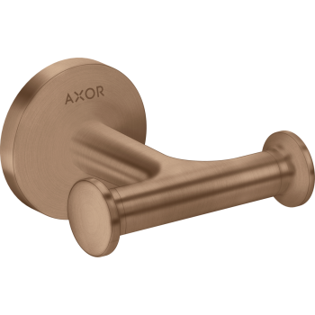 - AXOR Universal Circular Haczyk na ręcznik, podwójny Czerwone Złoto Szczotkowane 42812310 - 42812310 - Łazienki Szydłowski