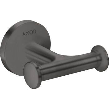 - AXOR Universal Circular Haczyk na ręcznik, podwójny czarny chrom szczotkowany 42812340 - 42812340 - Łazienki Szydłowski
