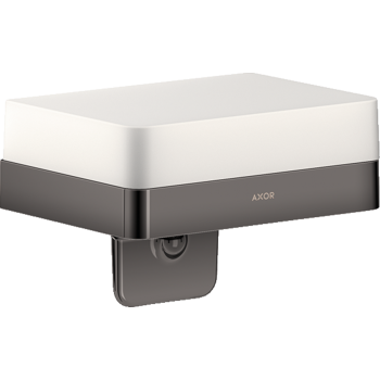  - AXOR Universal Softsquare Dozownik mydła w płynie z półką czarny chrom polerowany 42819330 - 42819330 - Łazienki Szydłowski