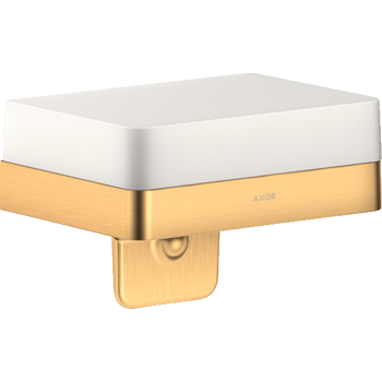  - AXOR Universal Softsquare Dozownik mydła w płynie z półką mosiądz szczotkowany 42819950 - 42819950 - Łazienki Szydłowski