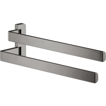  - AXOR Universal Softsquare Wieszak na ręczniki, 2-ramienny czarny chrom polerowany 42821330 - 42821330 - Łazienki Szydłowski