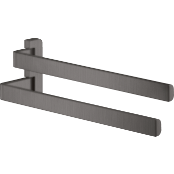  - AXOR Universal Softsquare Wieszak na ręczniki, 2-ramienny czarny chrom szczotkowany 42821340 - 42821340 - Łazienki Szydłowski
