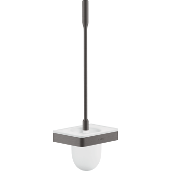  - AXOR Universal Softsquare Szczotka do WC z pojemnikiem, ścienna czarny chrom szczotkowany 42835340 - 42835340 - Łazienki Szydłowski