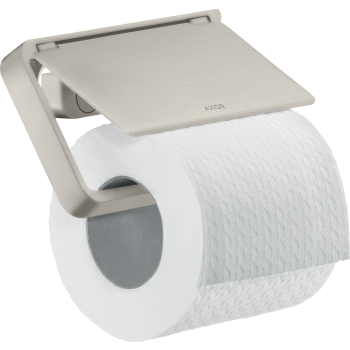 - AXOR Universal Softsquare Uchwyt na papier toaletowy z osłoną stal szlachetna optyczna 42836800 - 42836800 - Łazienki Szydłowski