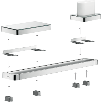 - AXOR Universal Softsquare Zestaw adapterów czarny mat 42870670 - 42870670 - Łazienki Szydłowski