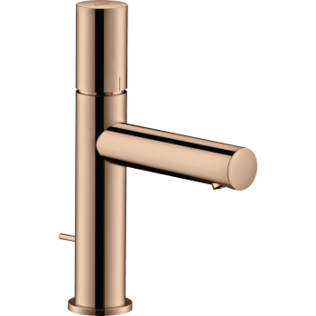  - AXOR Uno bateria umywalkowa 110 z uchwytem Zero i kompletem odpływowym z cięgłem czerwone złoto polerowane 45001300 - 45001300 - Łazienki Szydłowski