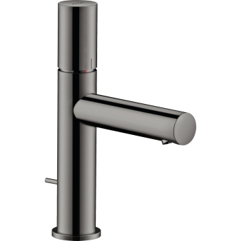  - AXOR Uno bateria umywalkowa 110 z uchwytem Zero i kompletem odpływowym z cięgłem czarny chrom polerowany 45001330 - 45001330 - Łazienki Szydłowski