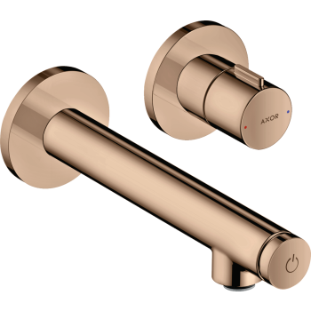  - AXOR Uno Bateria umywalkowa Select z wlewką 15,8 cm, ścienna, podtynkowa czerwone złoto polerowane 45112300 - 45112300 - Łazienki Szydłowski
