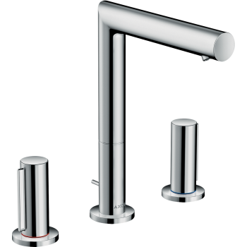  - AXOR Uno 3-otworowa bateria umywalkowa 200 z uchwytami Zero i kompletem odpływowym z cięgłem chrom 45133000 - 45133000 - Łazienki Szydłowski